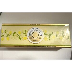 New 3 Roger & Gallet Paris Citron‎ Perfumed Soaps 100 Grams Each French unopened